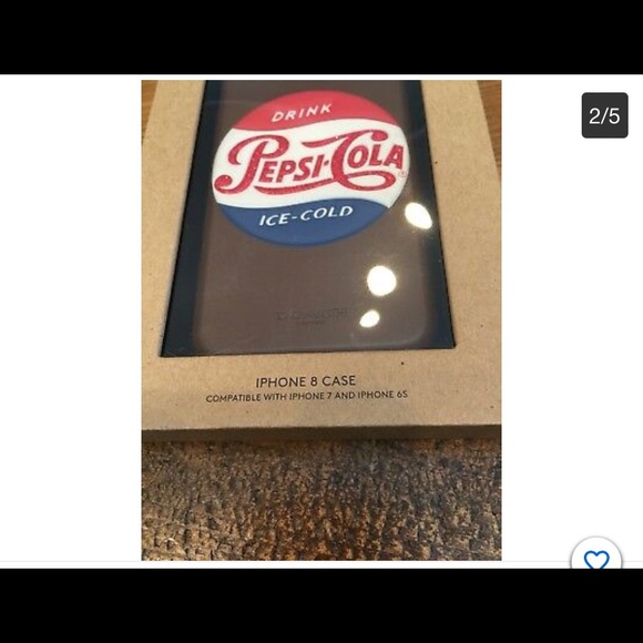 Coach Pepsi iPhone 8 | iPhone 6s| iPhone 7 pepsi cola case leather - Picture 2 of 3